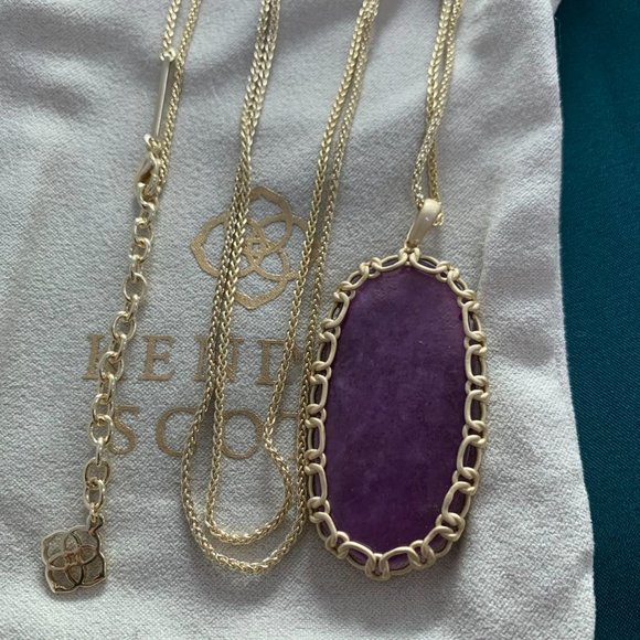 Kendra Scott Reid series colorful crystal necklace sweater chain - Picture 16 of 16